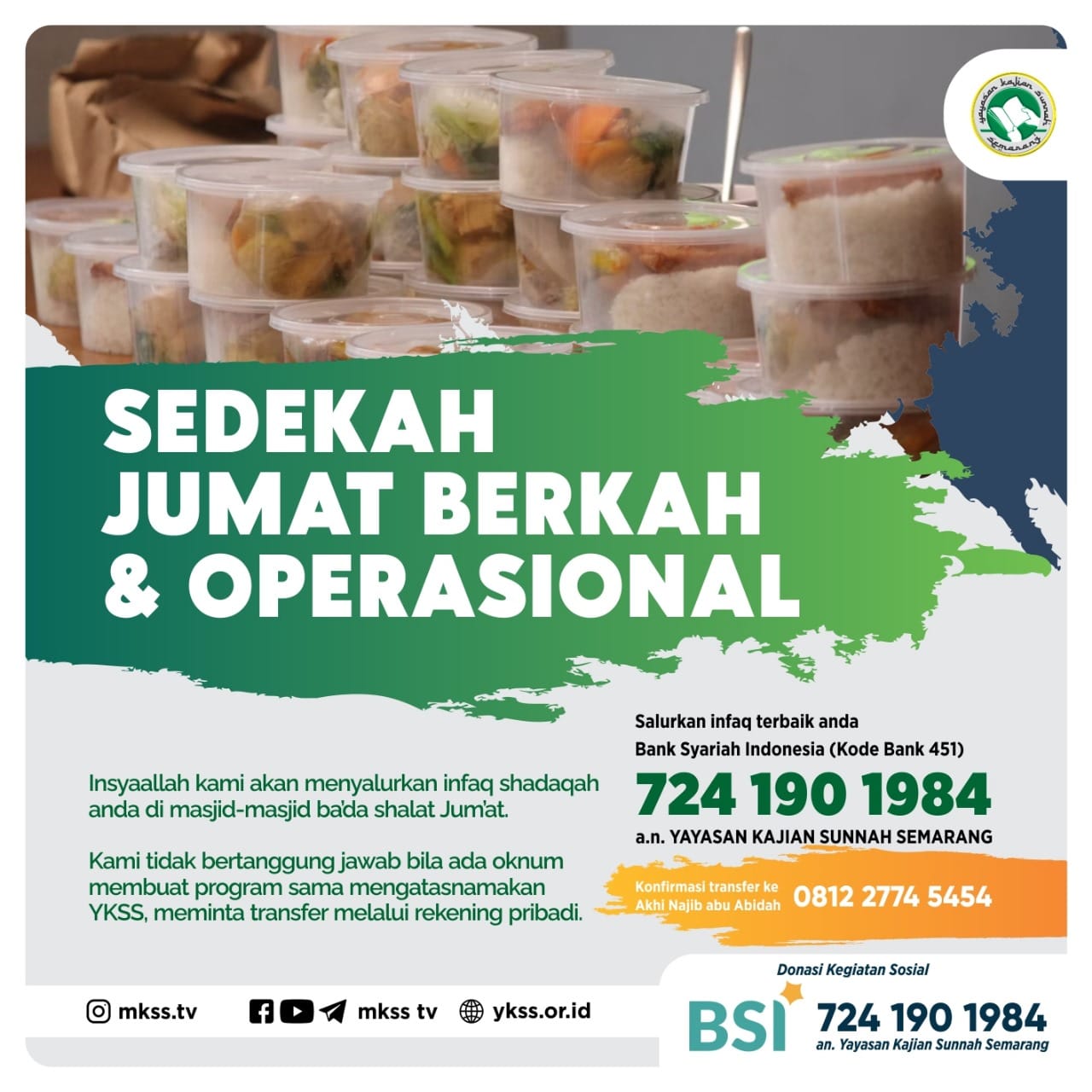 Sedekah Jum'at Berkah & Operasional