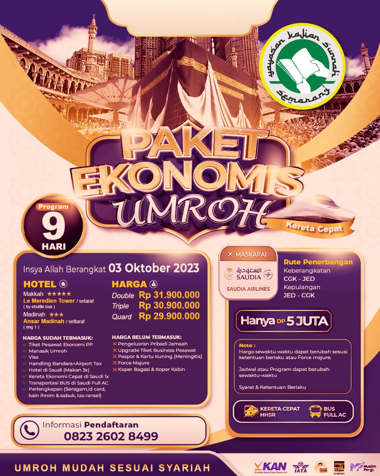 Program Umroh YKSS Umroh Ekonomis Oktober
