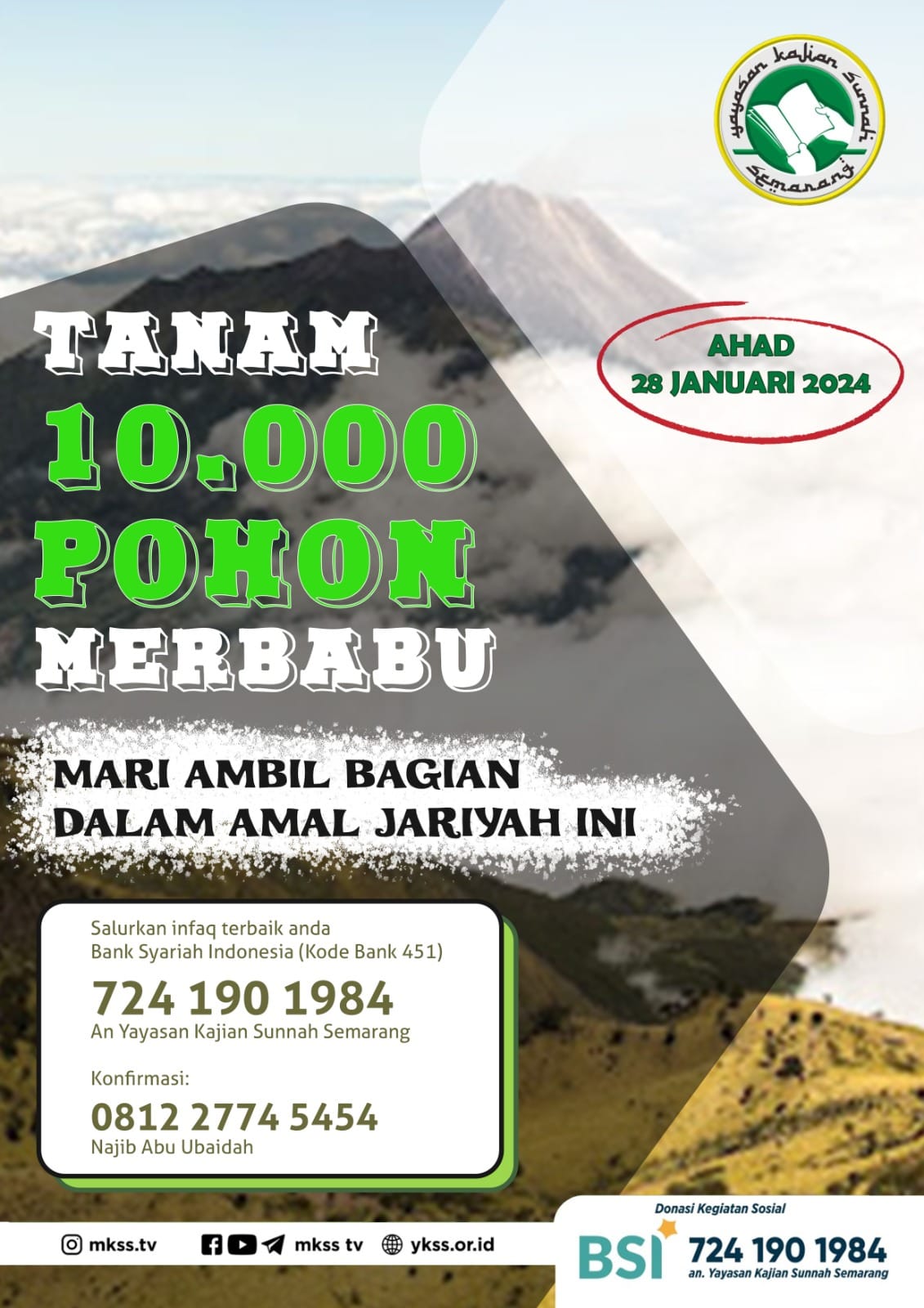 Tanam 10.000 Pohon Merbabu