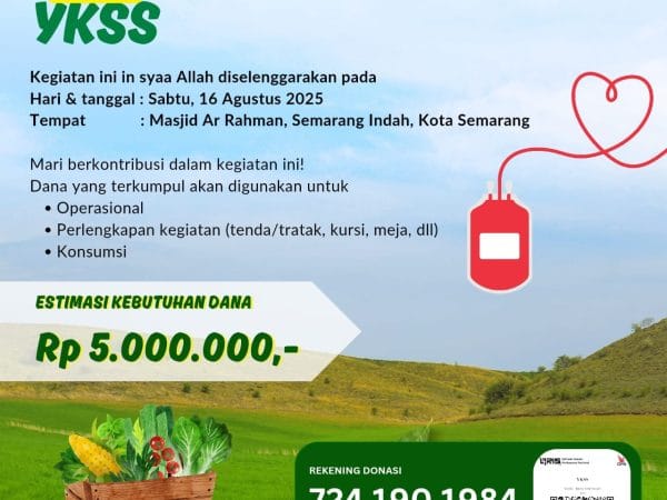 Donor Darah dan Berbagi Sayuran Gratis
